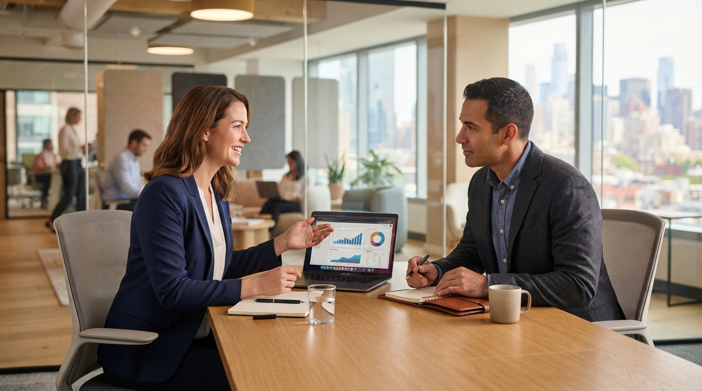 Business professionals having a consultation meeting