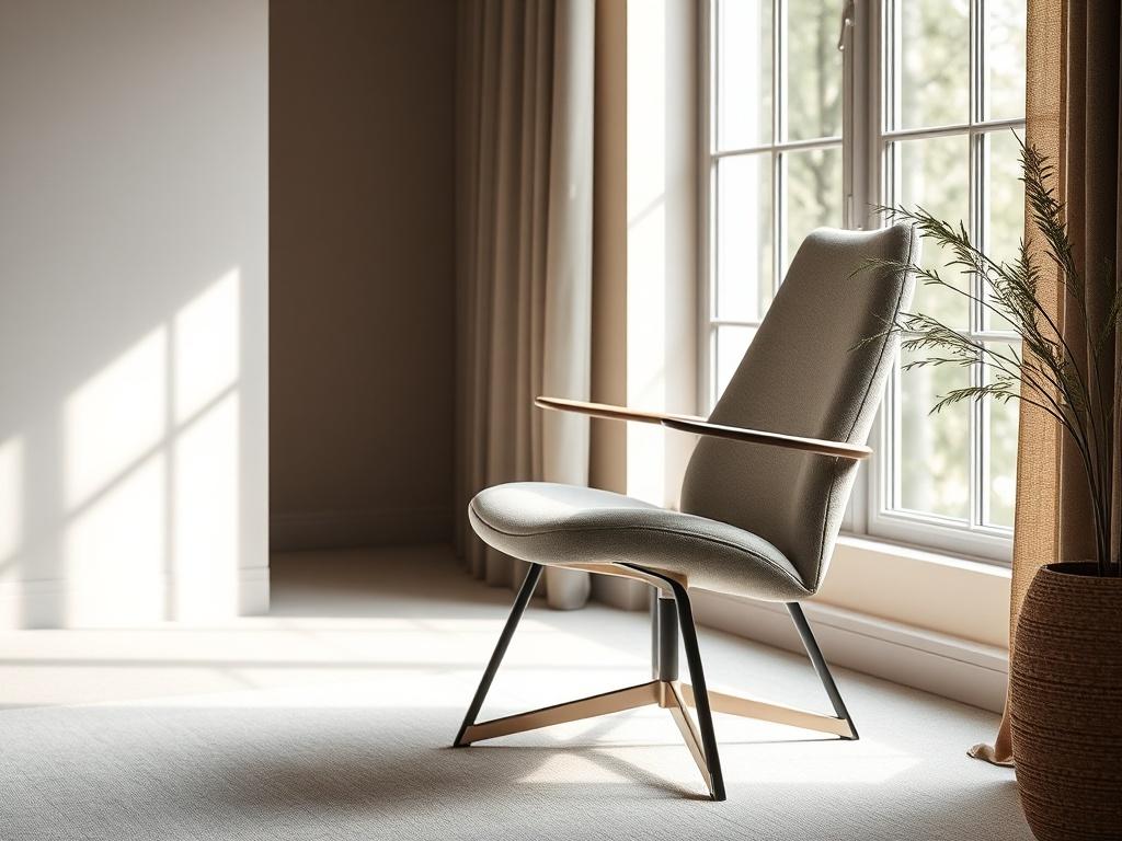 A realistic high resolution of an ergonomic chair designed by