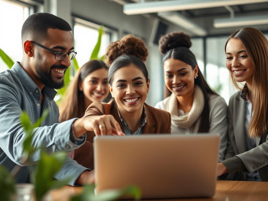 A realistic high resolution close up of a diverse group