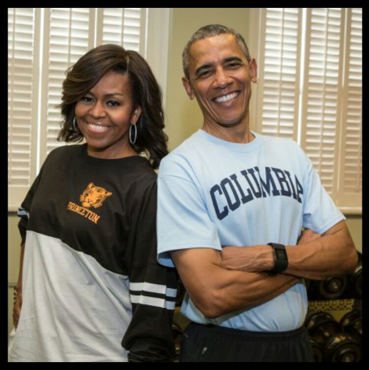 This is a photo of the Obamas who both knew how to get into ivy league colleges