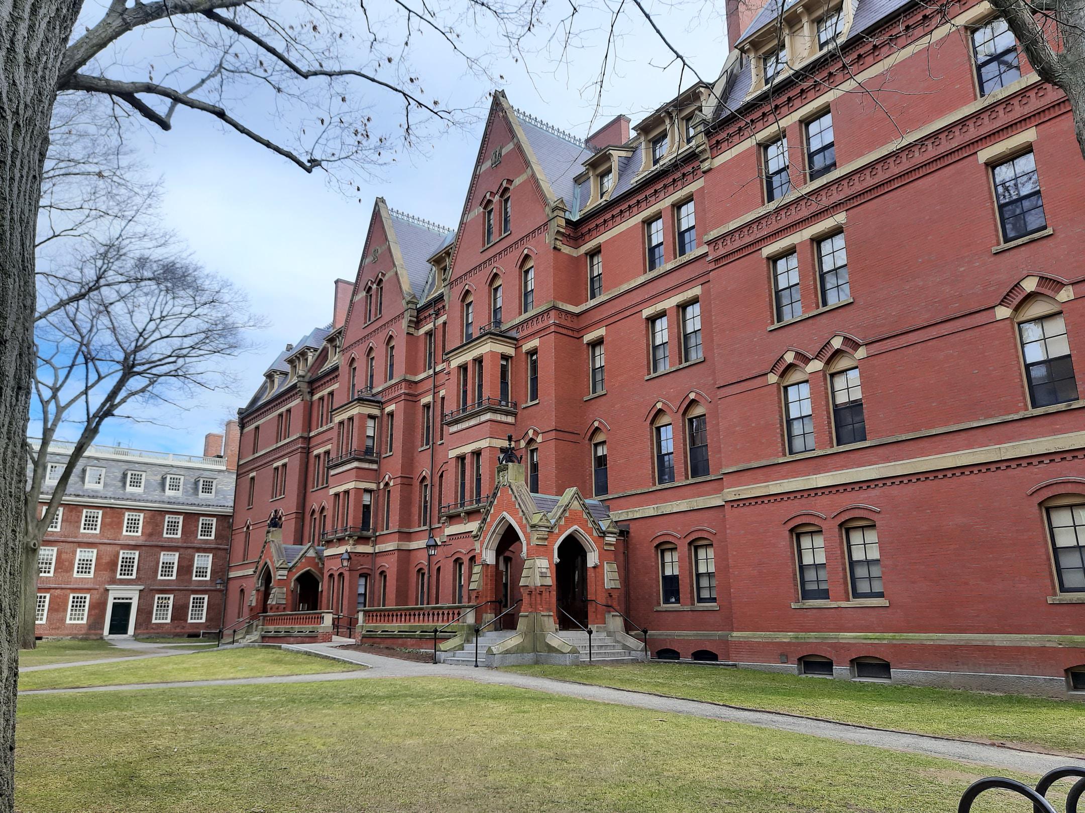 A college building at Harvard.