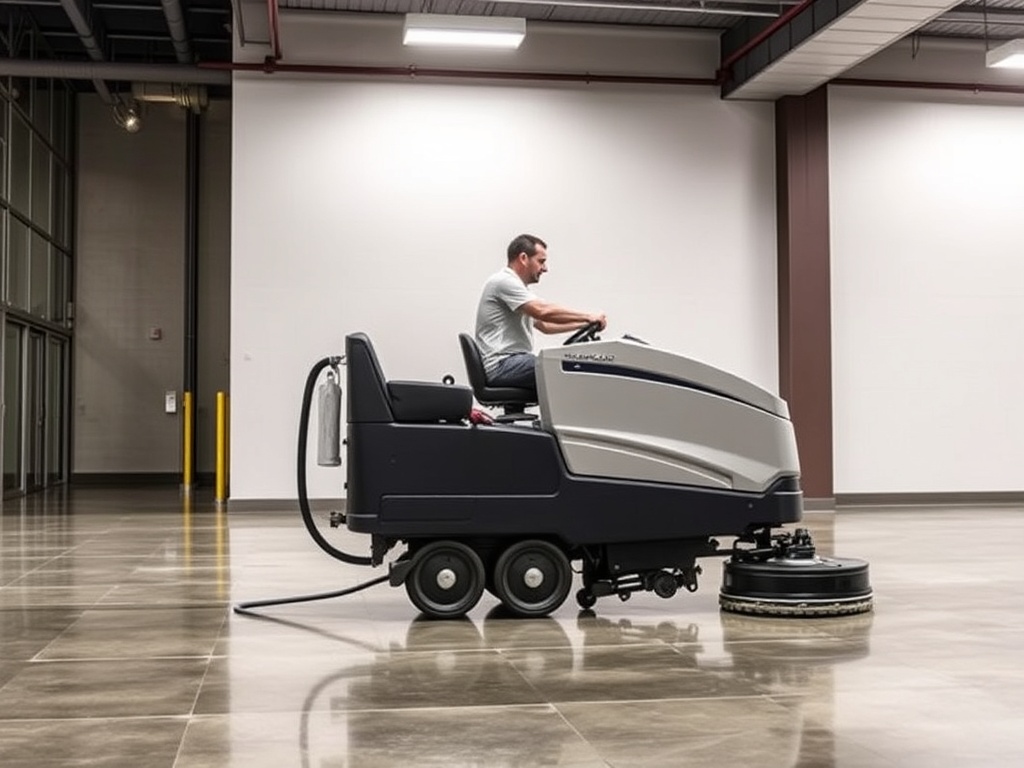 Floor care machine maintaining professional commercial surfaces
