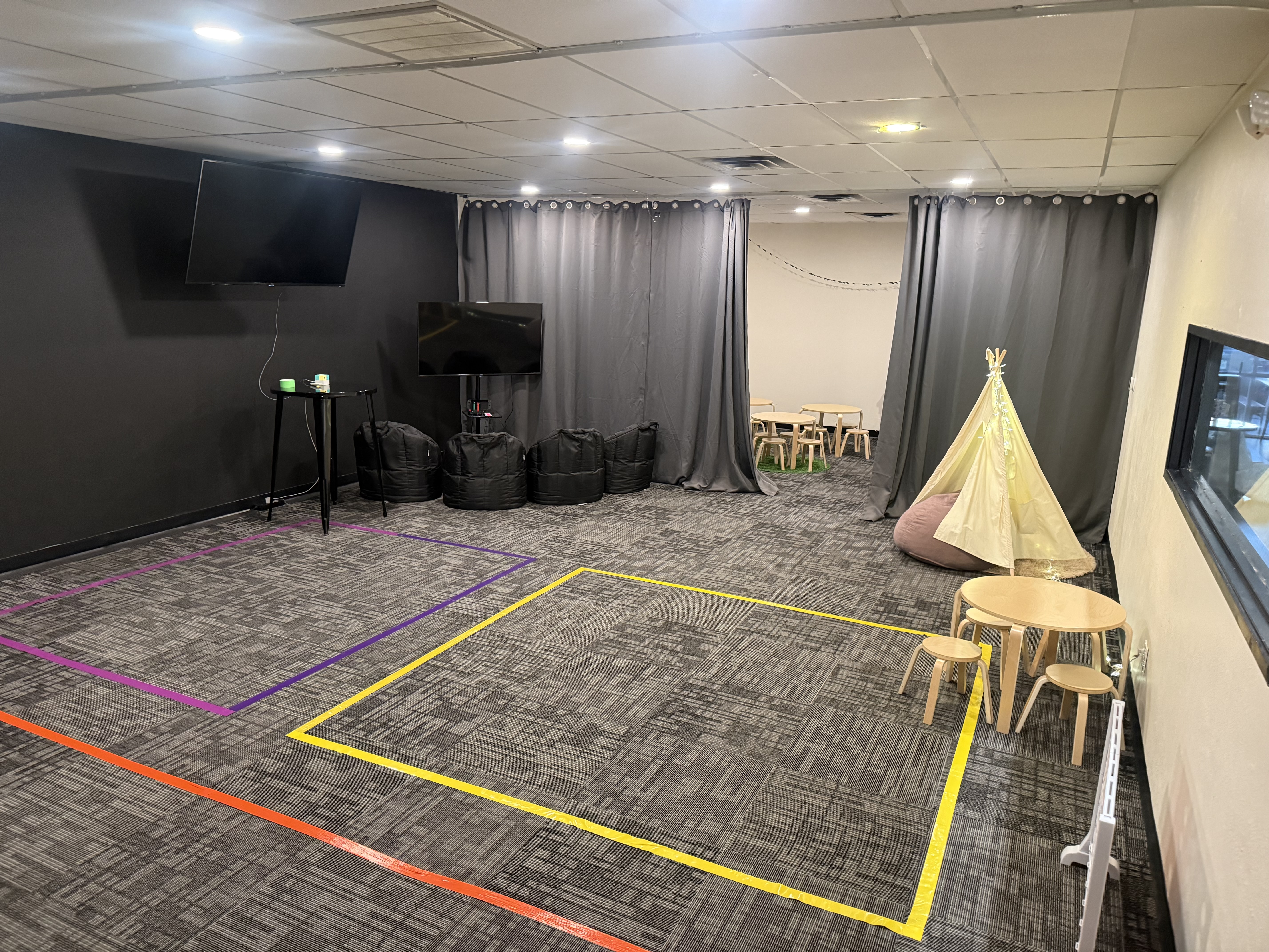 Beautiful sanctuary space cleaned and prepared for worship