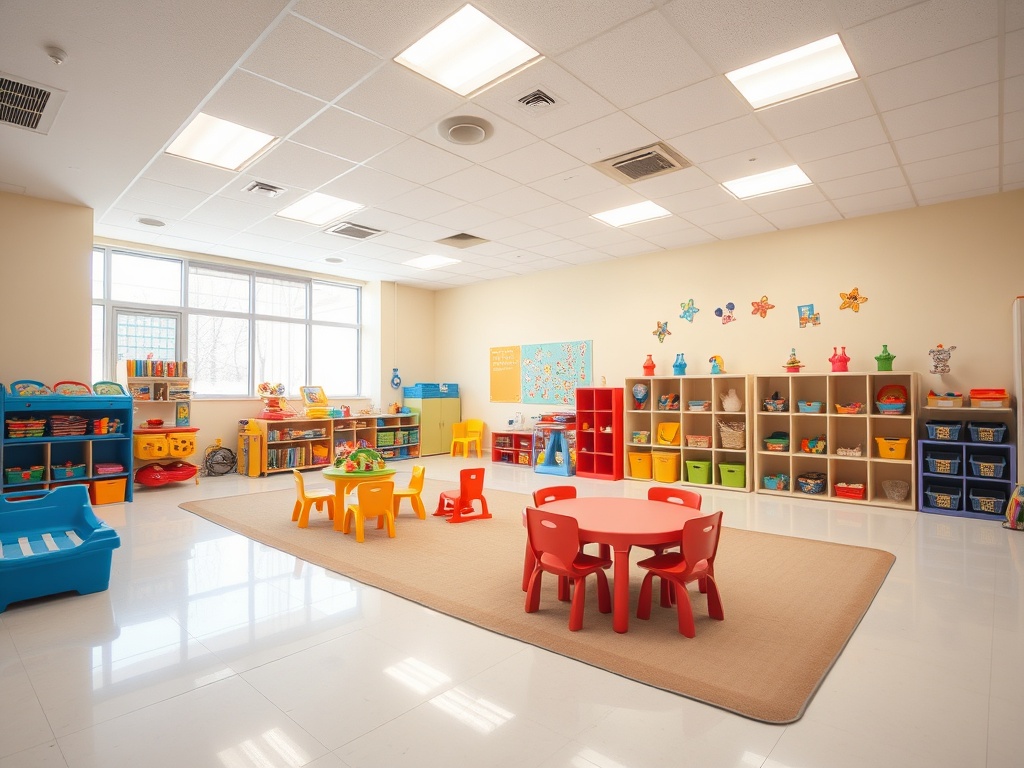Professional daycare classroom and learning area cleaning