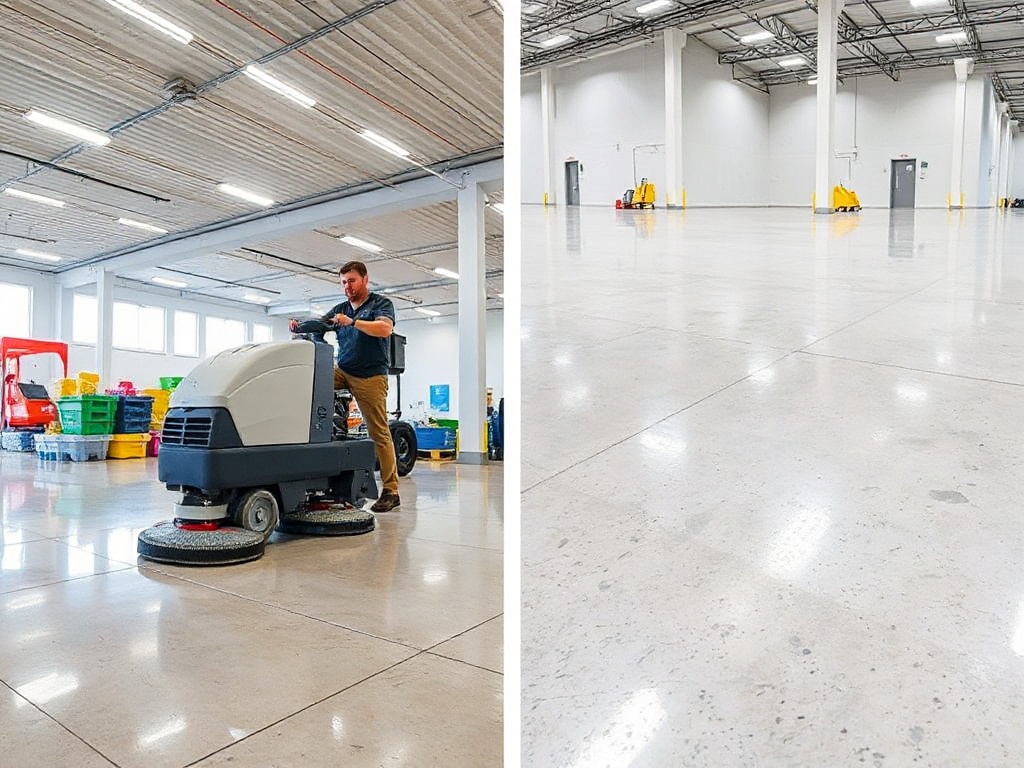 Floor care equipment maintaining polished commercial surfaces