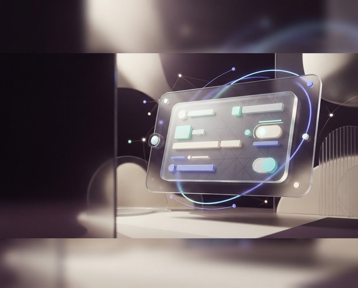 Abstract layered wallet card representing Web3 connectivity