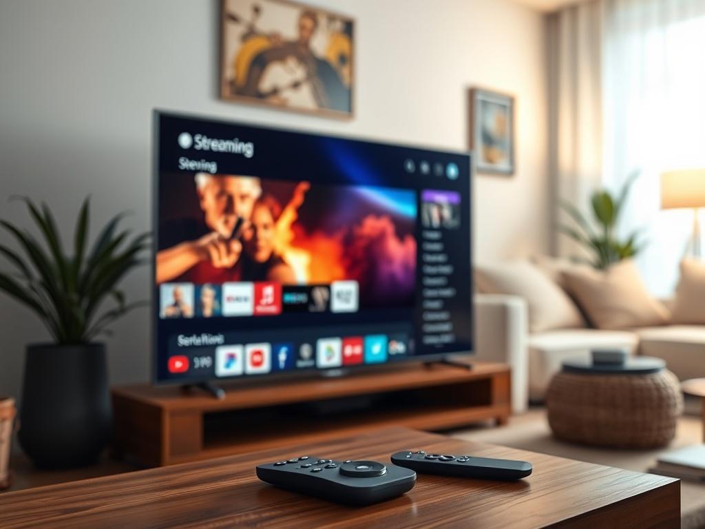 A close up of a sleek TV showing a vibrant