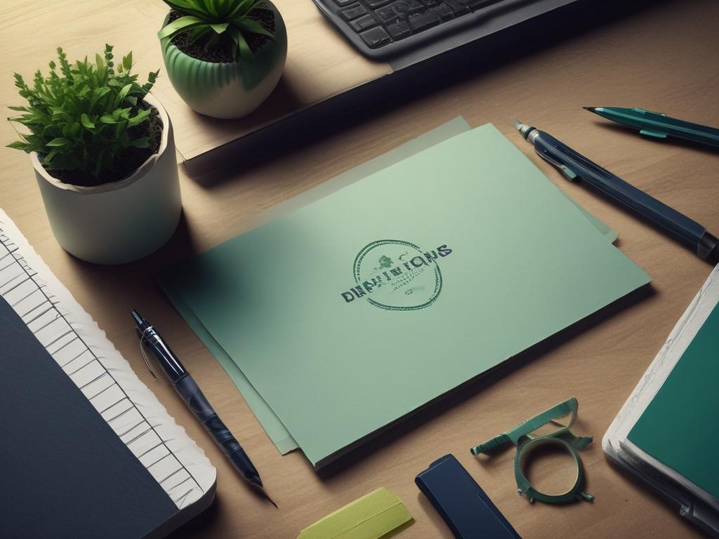 a high resolution branding design workspace, showcasing a designer sketching