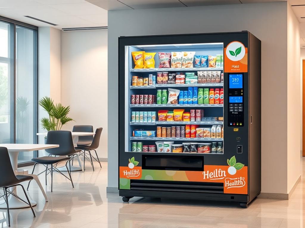 A hyper realistic close up shot of an Office Vending