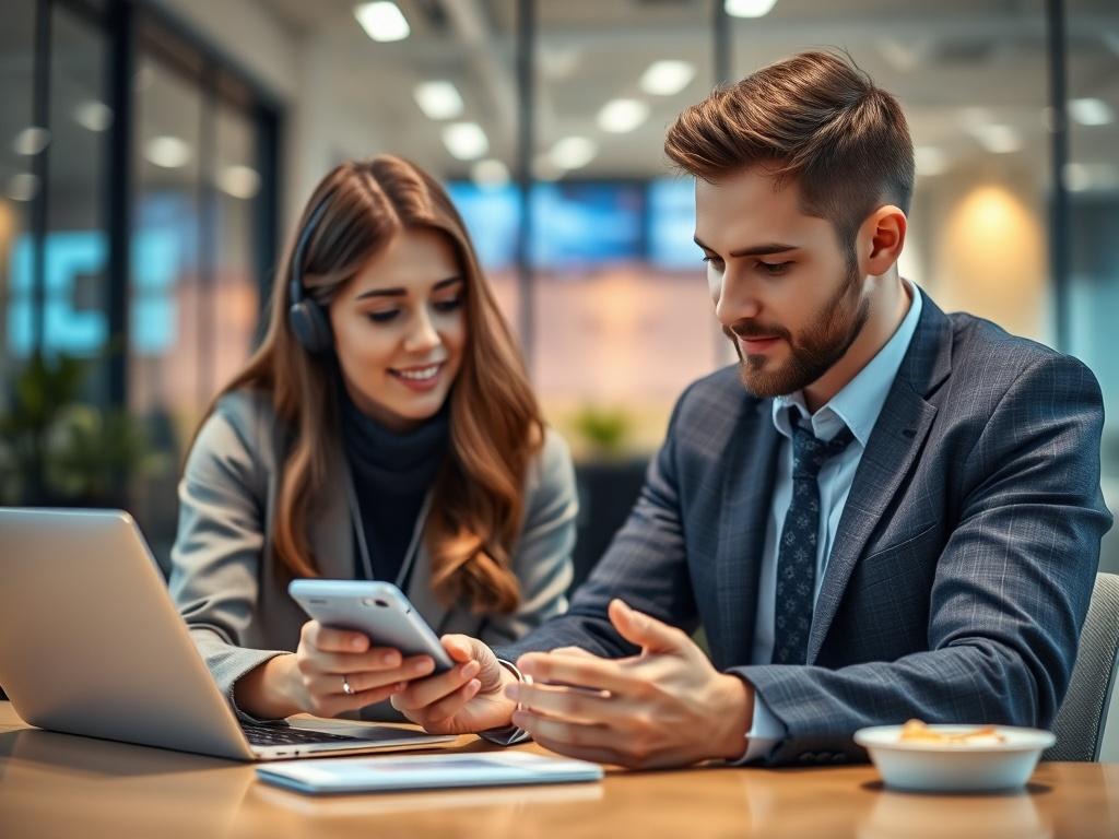 A close up shot of a digital assistant interacting with
