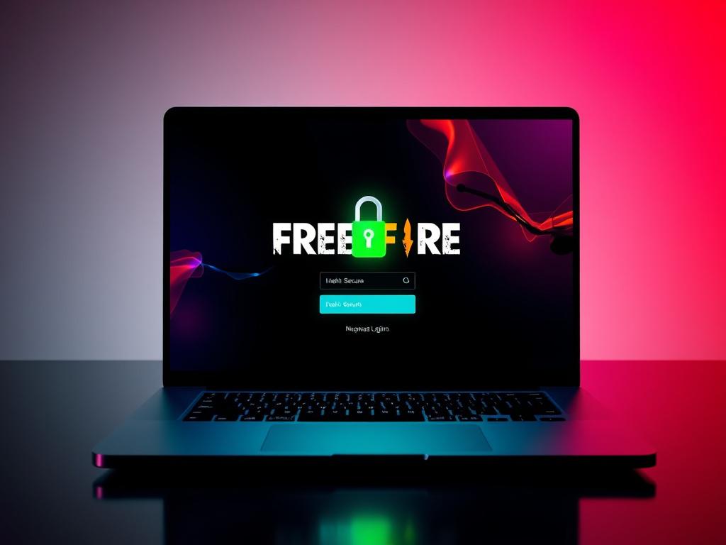 A detailed photorealistic image featuring a secure login screen on