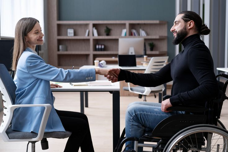 Support worker spending time outdoors with an NDIS participant in Adelaide