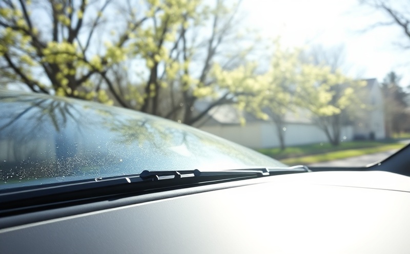 Spring windshield care in Sacramento with bright sunshine and pollen