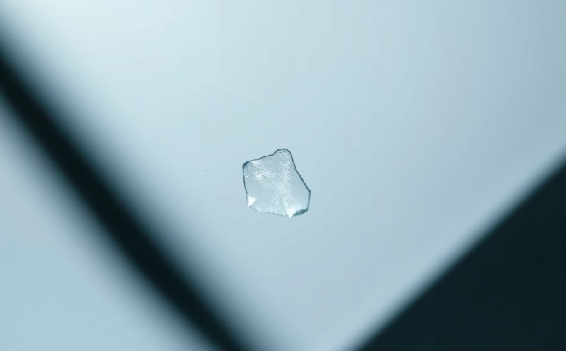 Close-up of windshield rock chip damage