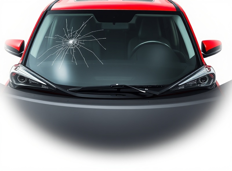 Toyota 4Runner windshield with chip and crack damage that needs repair