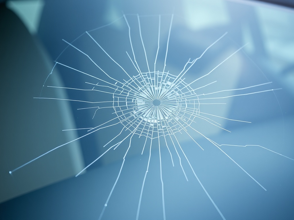 BMW X5 windshield with chip and crack damage that needs repair