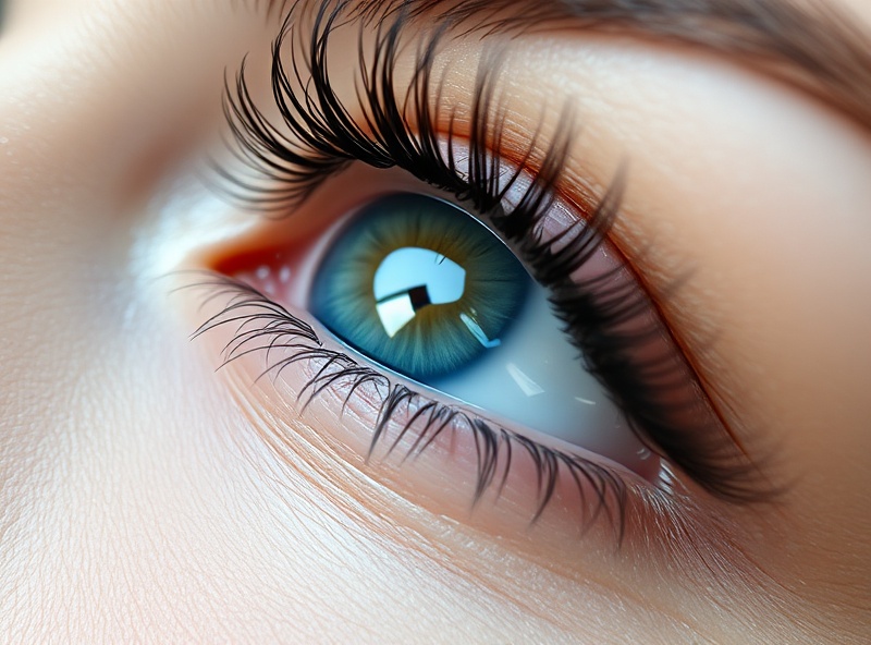 Healthy lashes detail