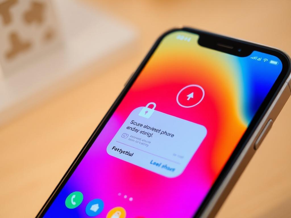 A hyper realistic close up shot of a modern smartphone