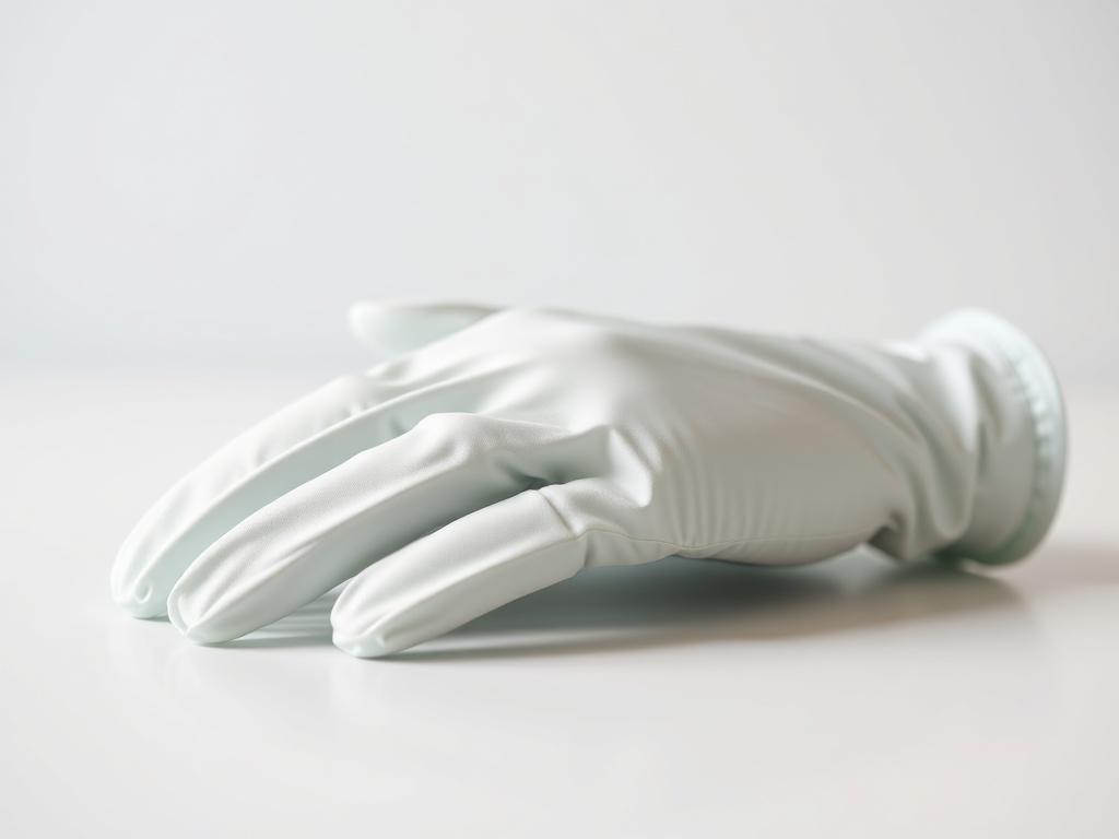 A close up shot of a pair of medical protective