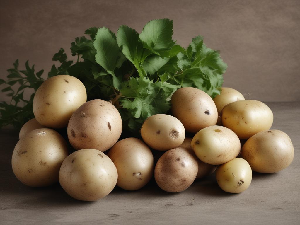 fresh potatoes, healthy vegetables, local produce