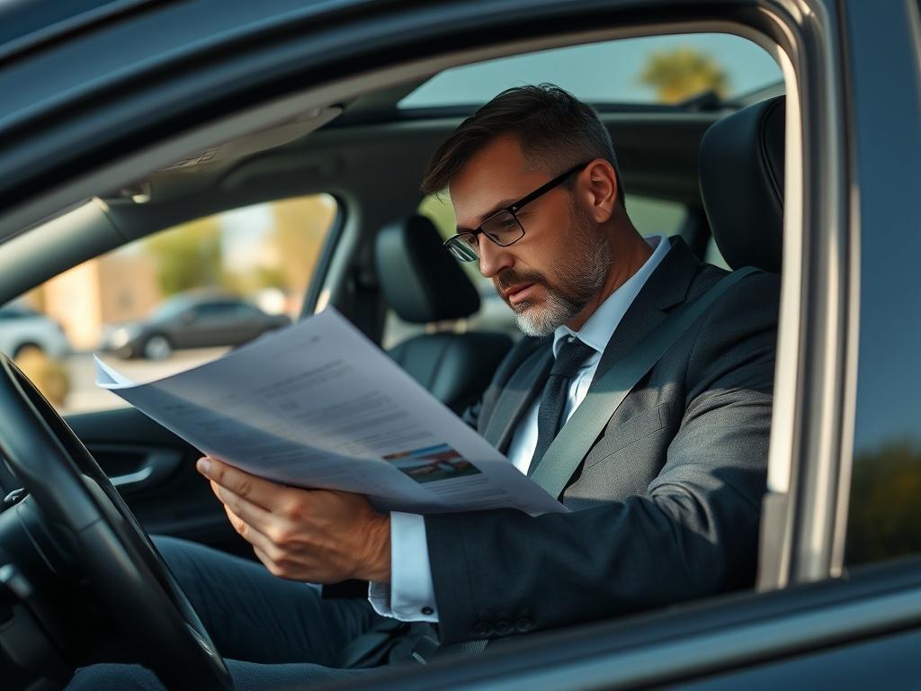 A close up shot of a private investigator examining a
