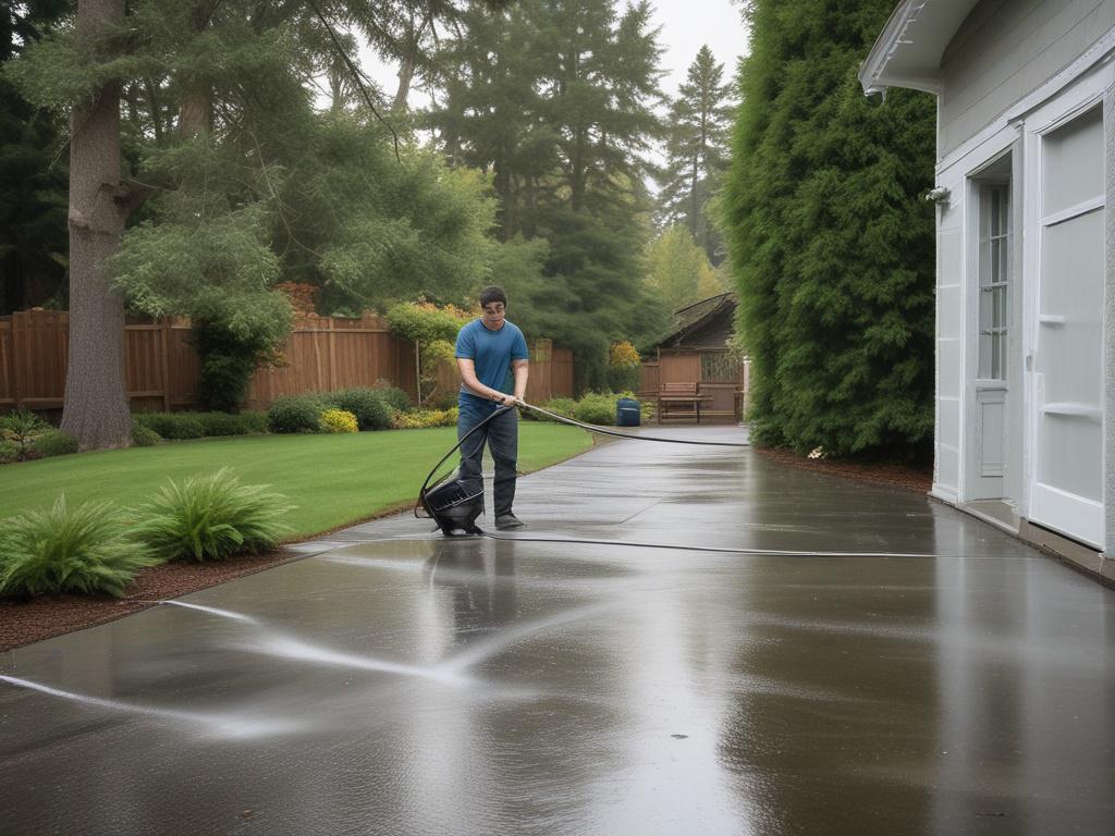 pressure washing, outdoor cleaning, Victoria BC, driveway cleaning