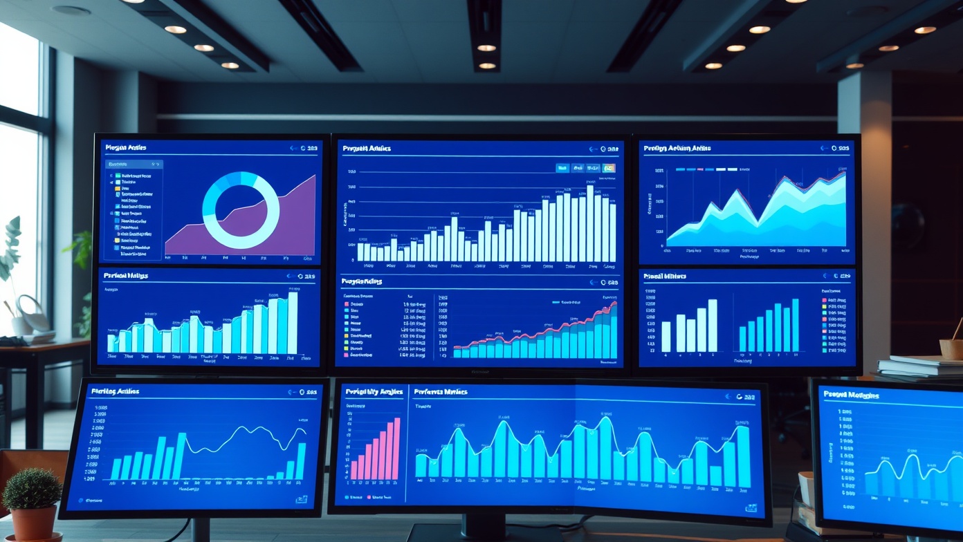 Dashboard with analytics and growth metrics