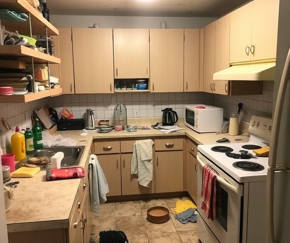Kitchen Before Cleaning