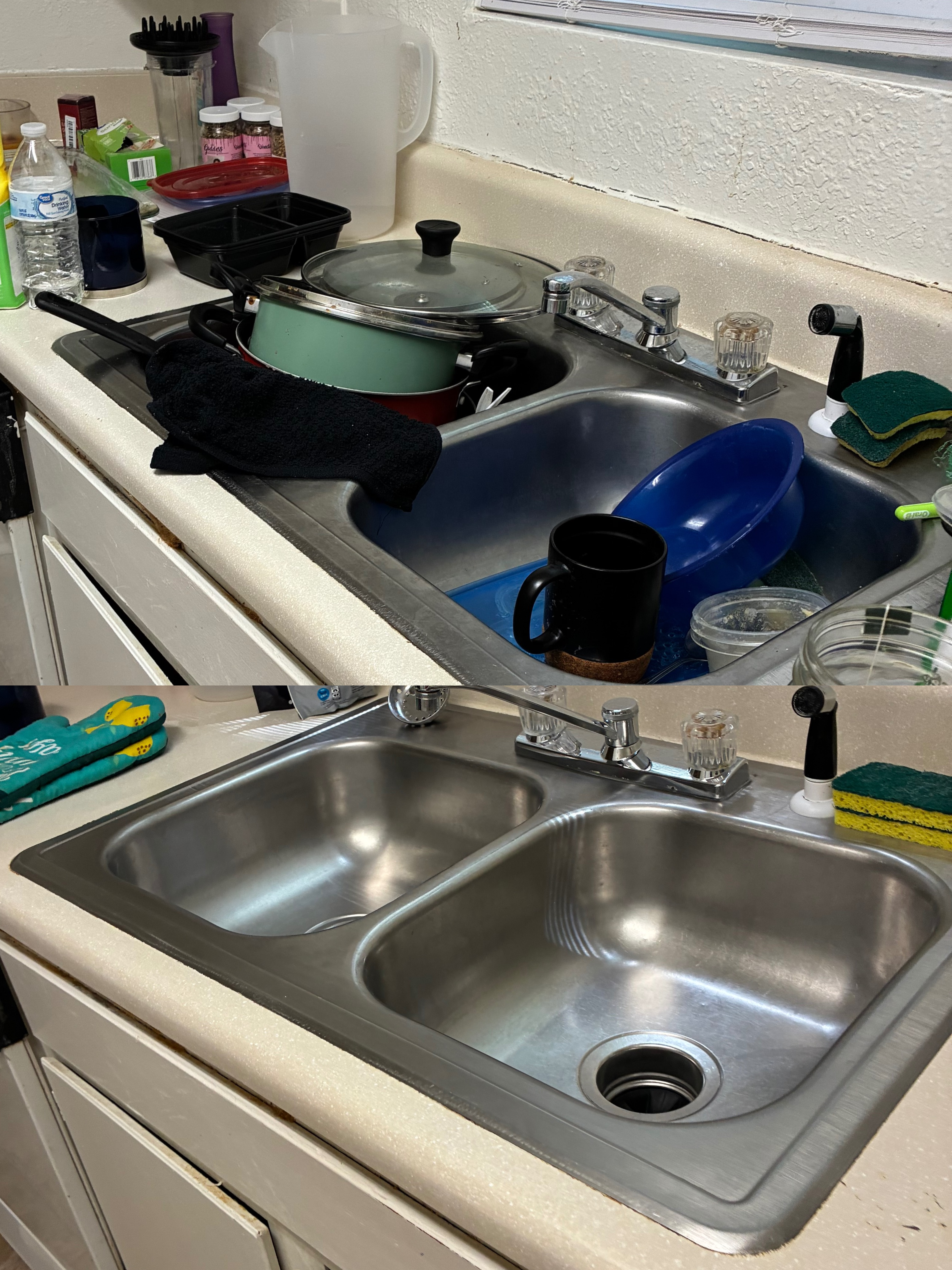 Before and After Cleaning Transformation