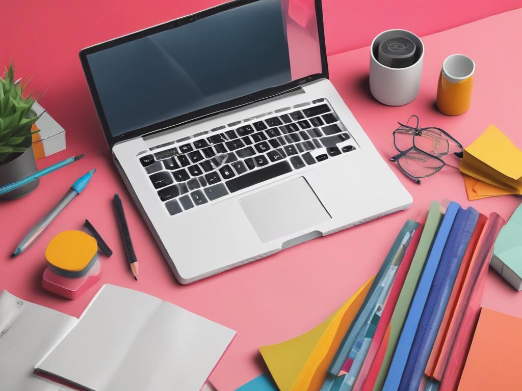 A creative writing course online, engaging visuals, minimalistic design, bold