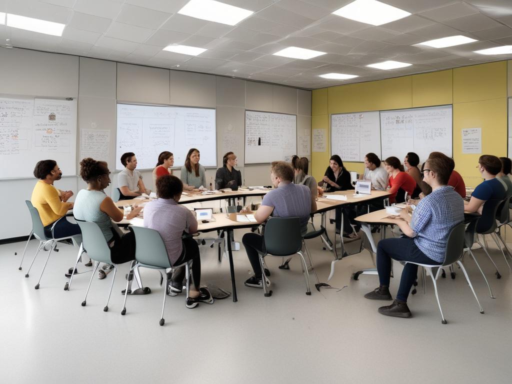 A lively training session in progress with team members engaged