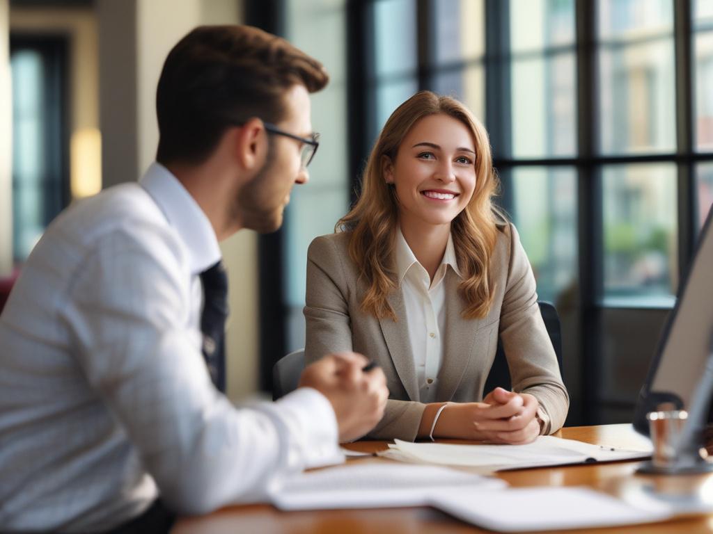 close up shot of a financial advisor discussing with a