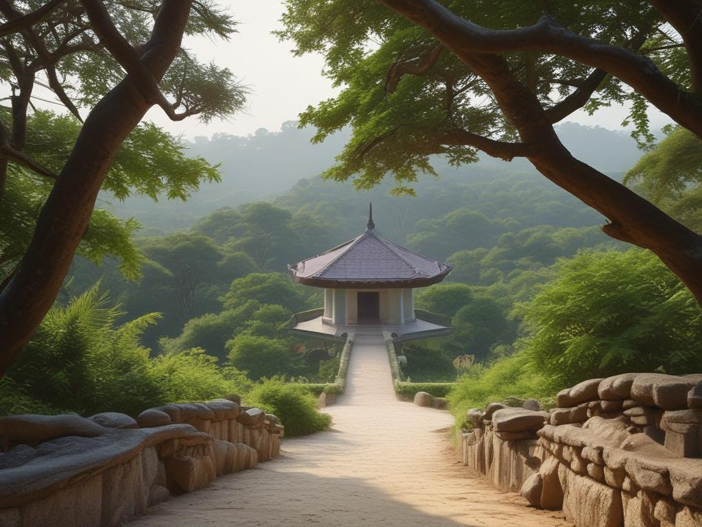 Oke Maria Hilltop, spiritual retreat, meditation, lush landscape, Akoko views