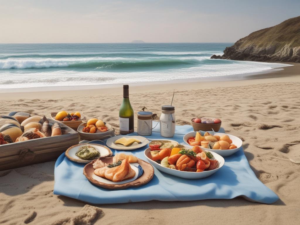Araromi Beach, coastal paradise, beach picnic, surfing, seafood