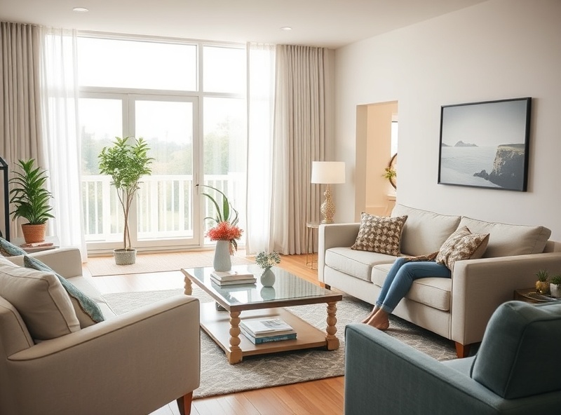 Suburban Family Retreat living room