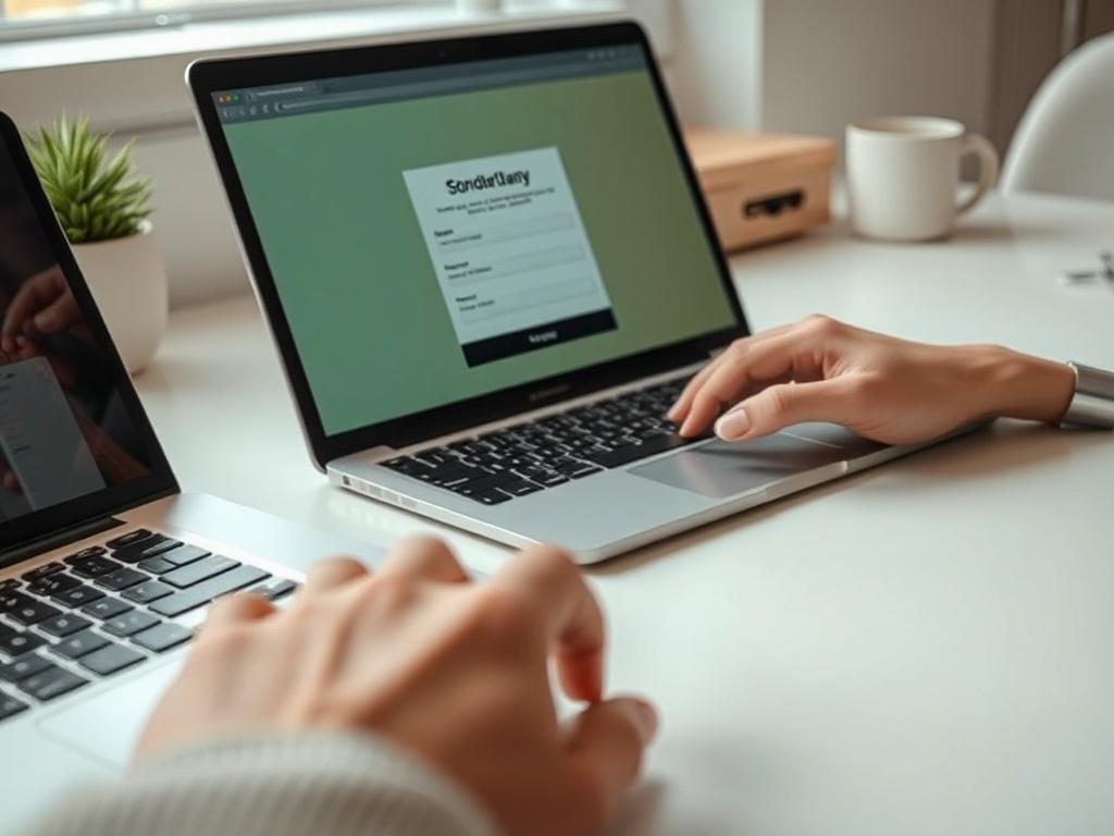 A hyper realistic close up of a hand using a