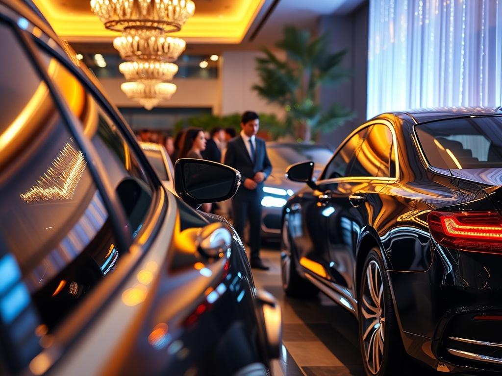 A high resolution image portraying a luxurious event scene, where