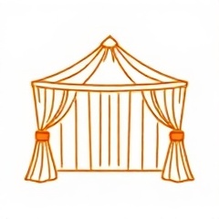 Elegant tent rentals icon