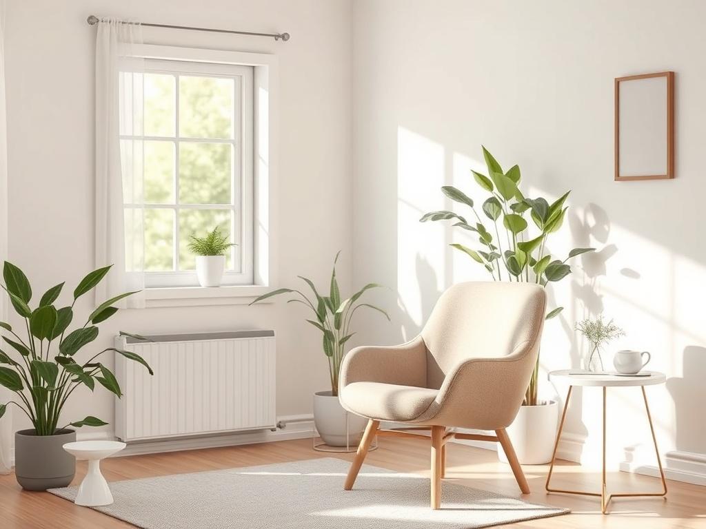 A serene counseling environment featuring a comfortable chair in a