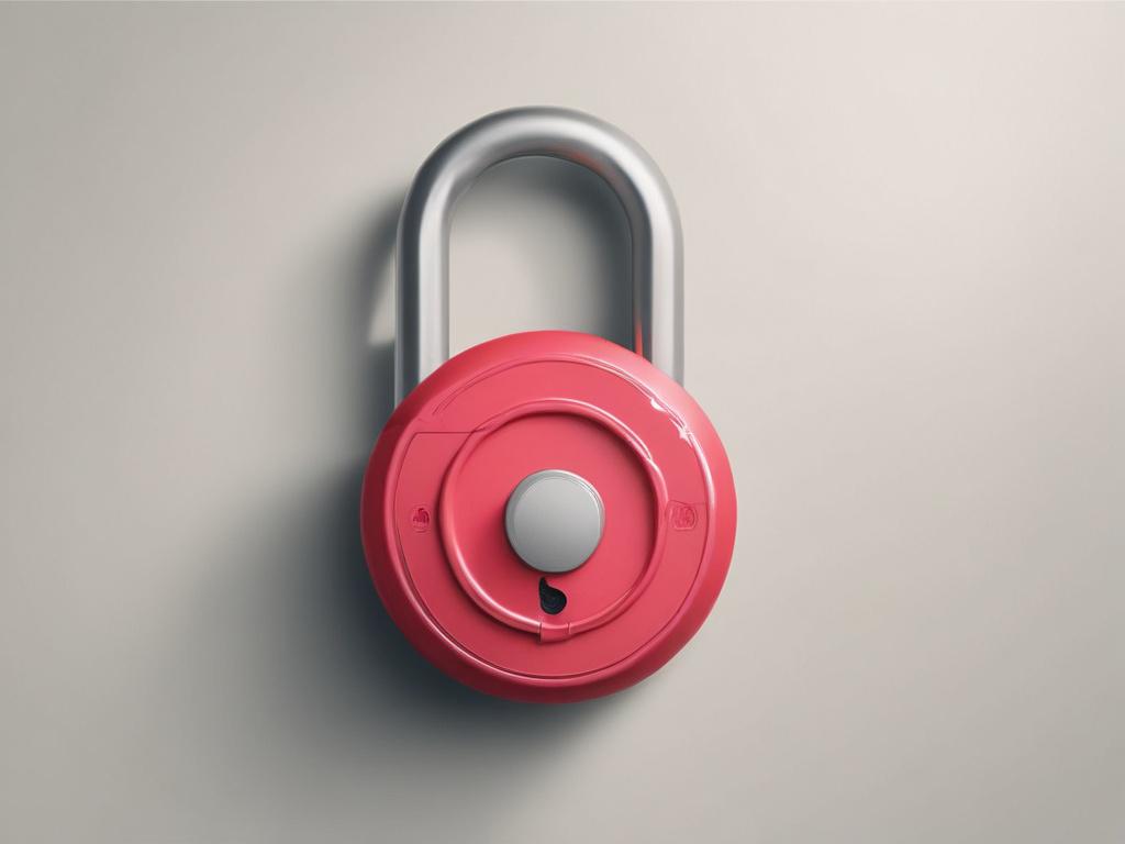 A high-resolution photo of a secure digital lock on a clean, minimalistic background. The lock should be the central focus, with soft lighting and a subtle gradient that aligns with the rgb(50, 170, 39) color scheme. The background should be simple and uncluttered, emphasizing the idea of security and protection.