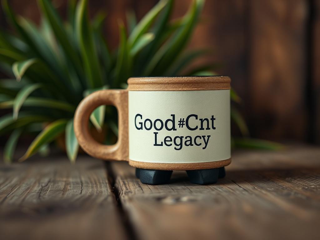 A close up shot of a unique stubby holder with