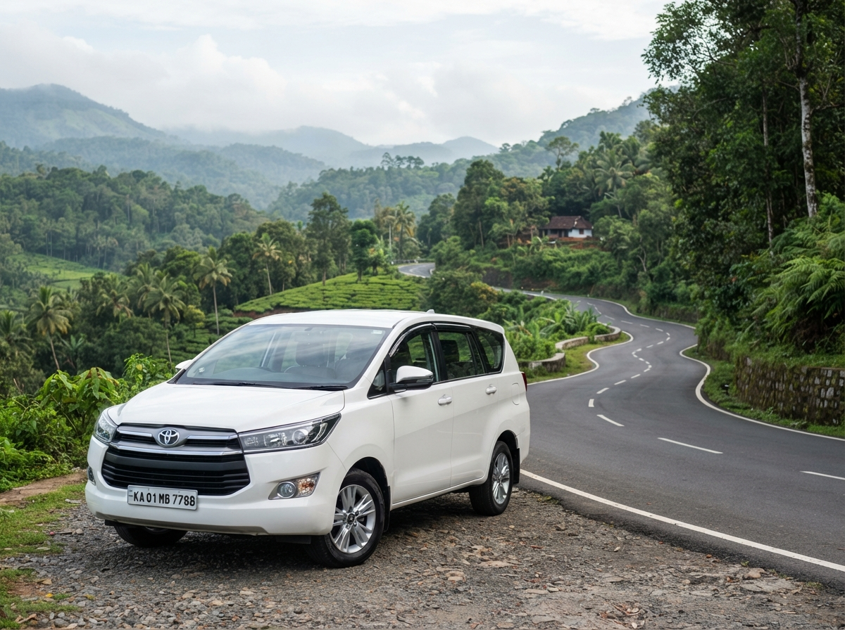 Innova Crysta for rent with driver in Mysore