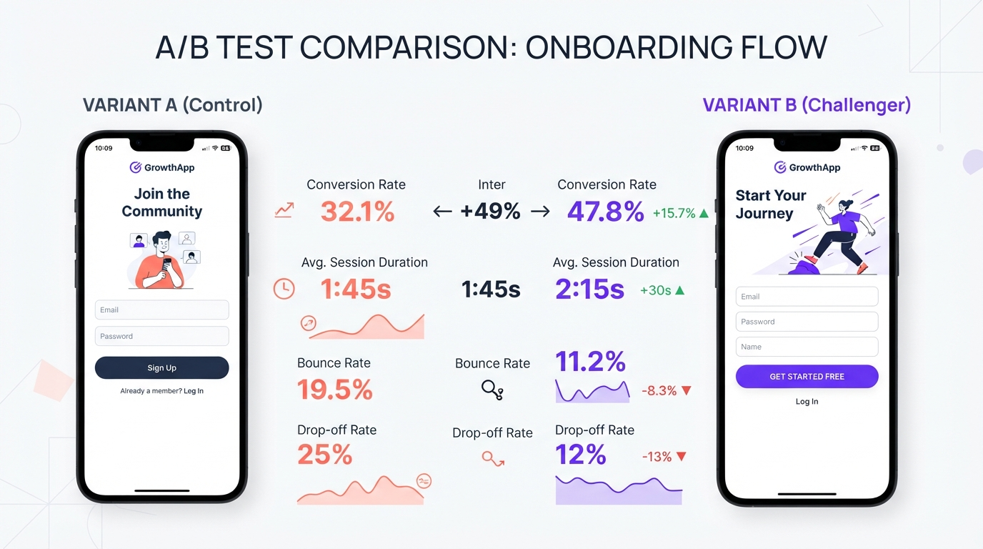 Photo Editing App growth metrics