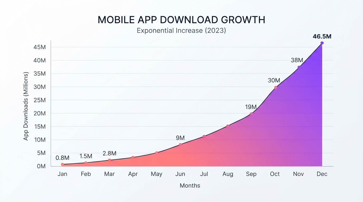 Meditation & Wellness App growth metrics