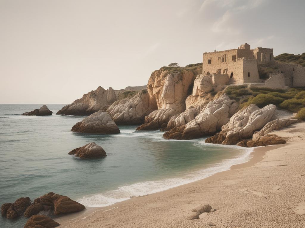 Sardinia, coastal landscapes, ancient ruins, local culture, beautiful beaches