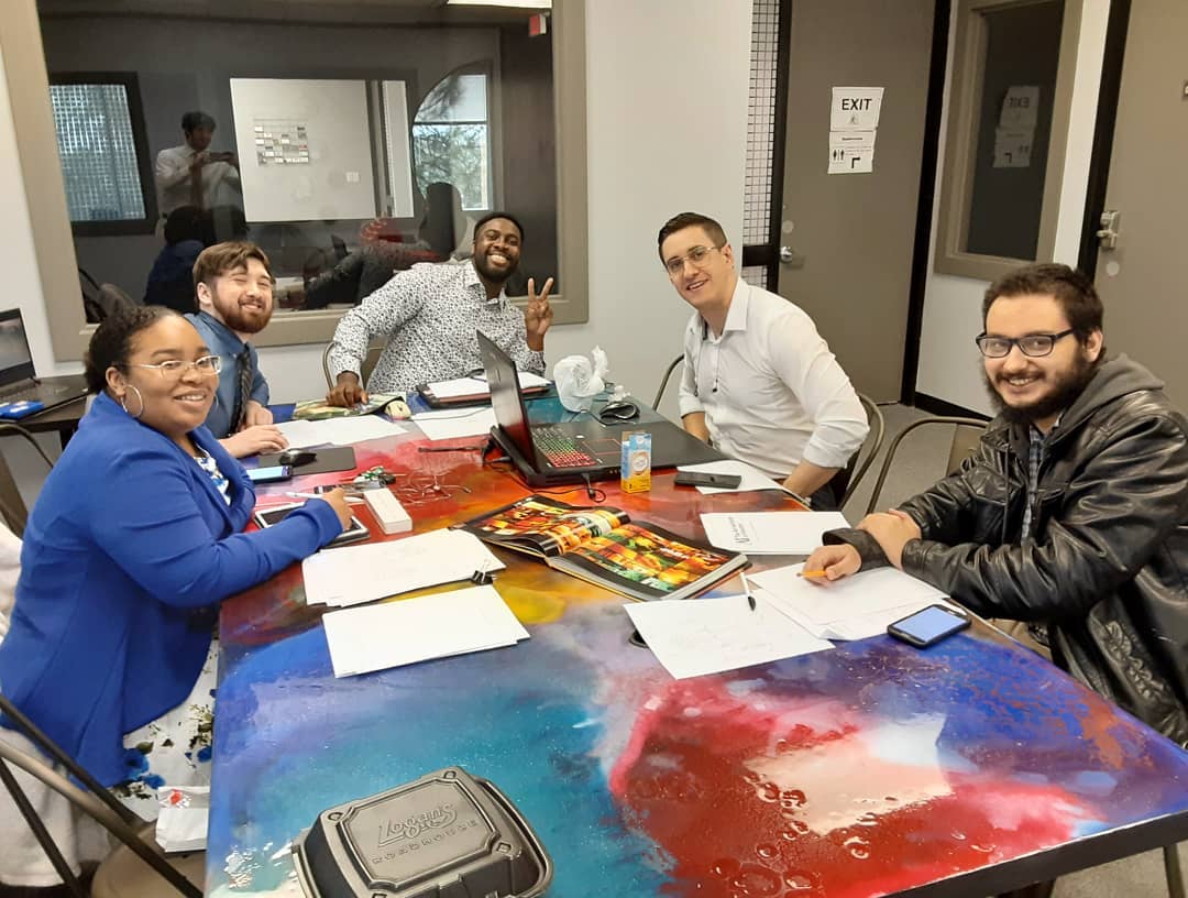 Our team collaborating