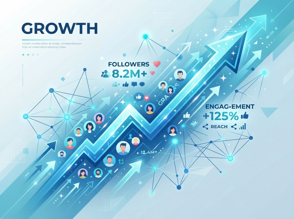Social media growth