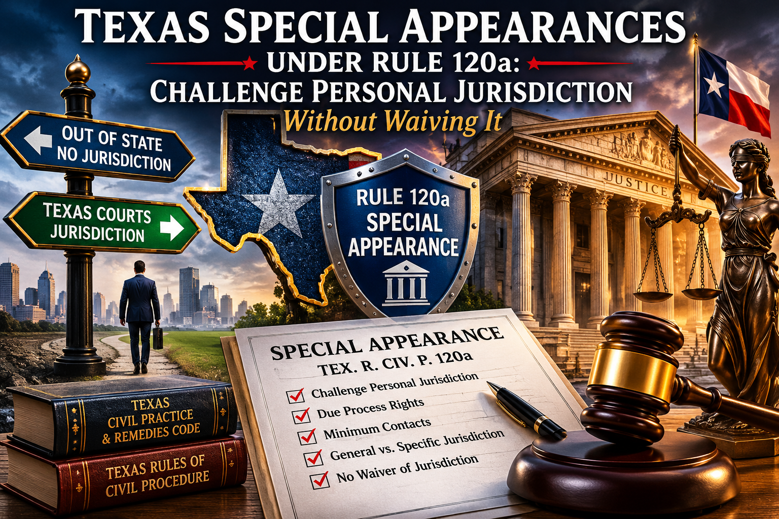 6-4-2026 - texas special appearances under rule 120a - how to challenge personal jurisdiction without waiving it.png