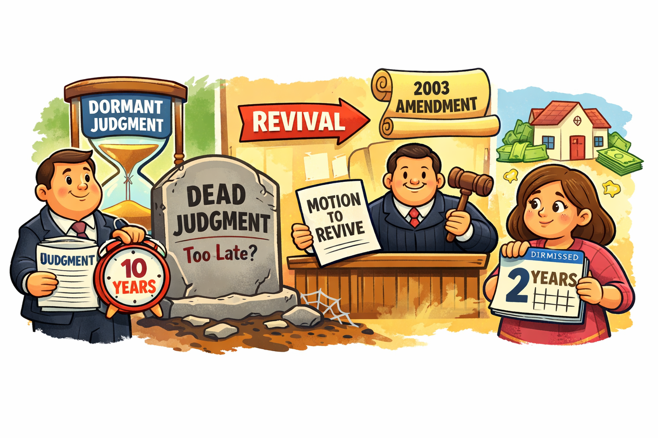 Understand Texas dormant judgment revival, deadlines, enforcement limits, and how the 2003 constitutional amendment changed the revival process.