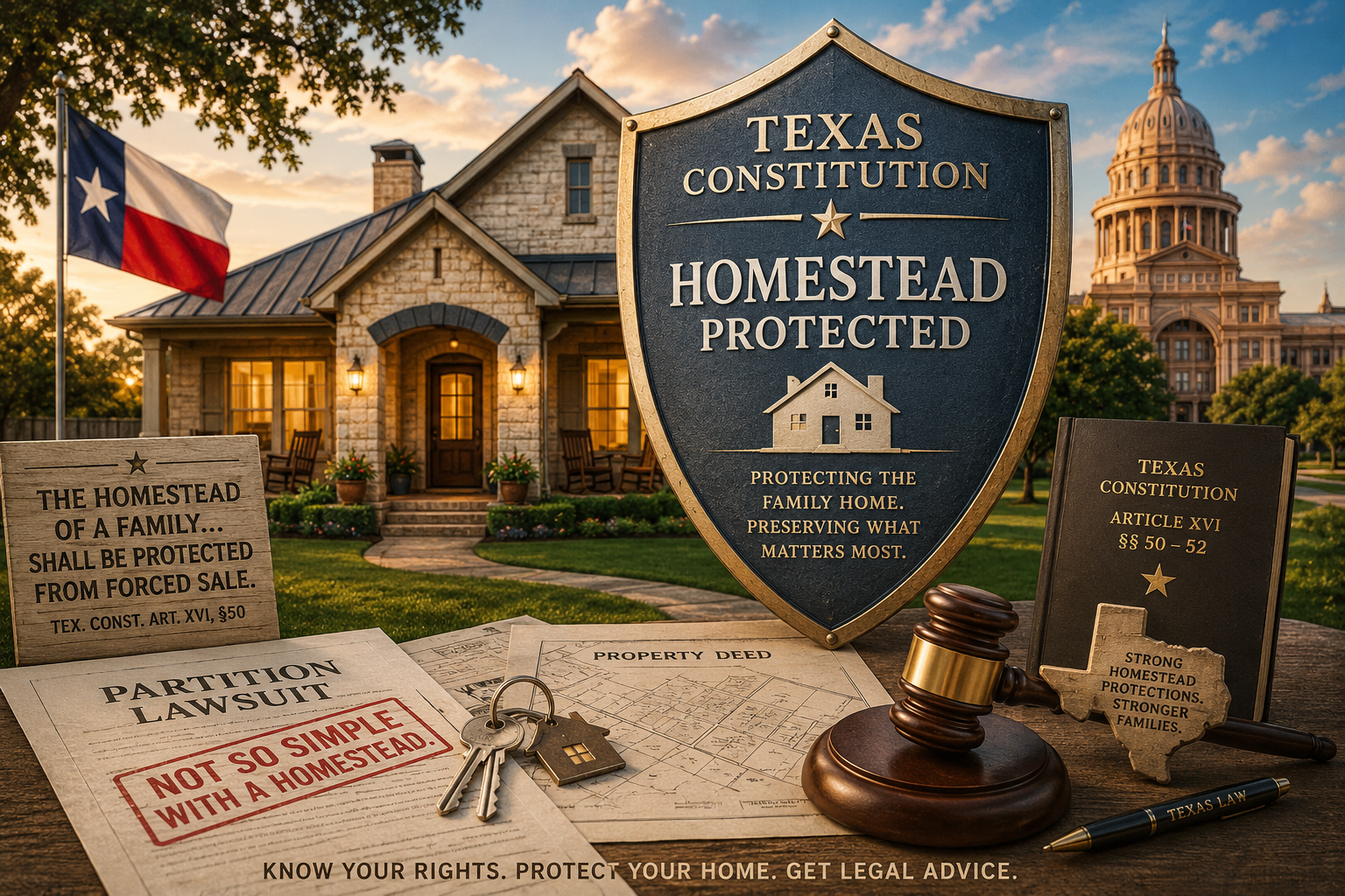 <strong>Can One Spouse Force the Sale of the Family Home? Texas Constitution Homestead Protections Explained</strong>